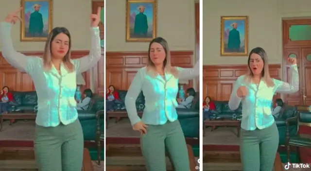 Congresista fujimorista hace TikTok en instalaciones del Parlamento y jornada laboral Congresista fujimorista hace TikTok en instalaciones del Parlamento y jornada laboral