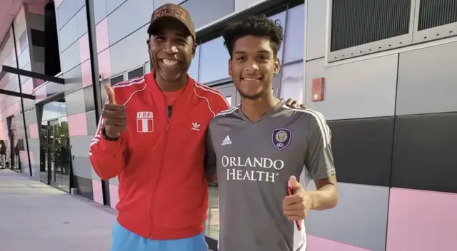´Cuto' Guadalupe se hizo presente en el estreno de su sobrino con Orlando City.