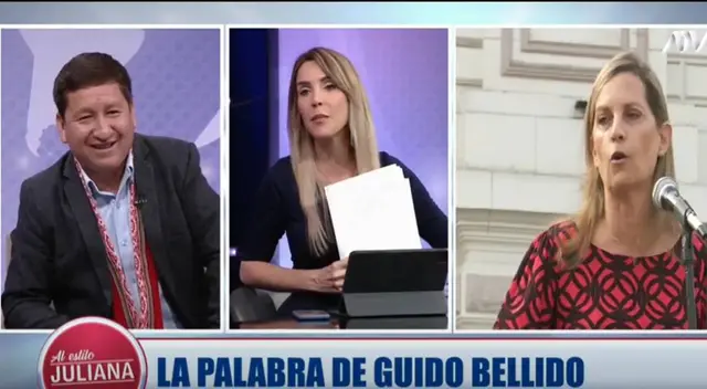 Bellido trolea a Juliana Oxenford cuando le pregunta por Maria del Carmen Alva: Bellido trolea a Juliana Oxenford cuando le pregunta por Maria del Carmen Alva: