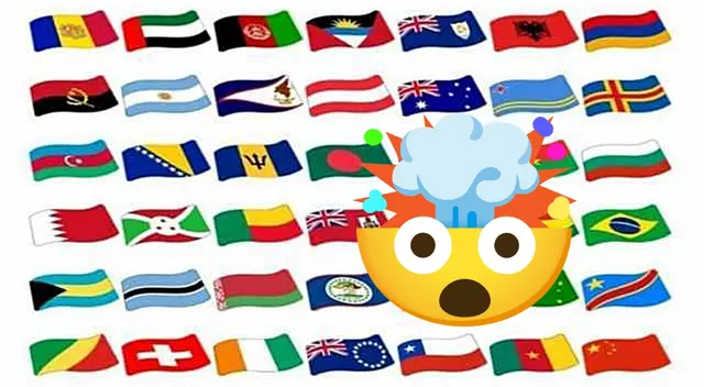 Encuentra la bandera que aparece dos veces en este reto visual.