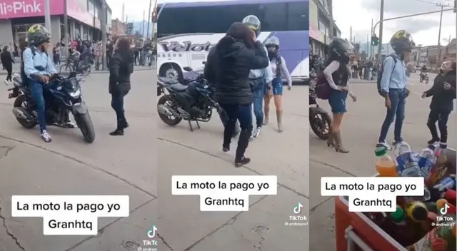 Mujer descubre que su pareja usa moto que le regaló para pasear con otra - VIDEO Mujer descubre que su pareja usa moto que le regaló para pasear con otra - VIDEO