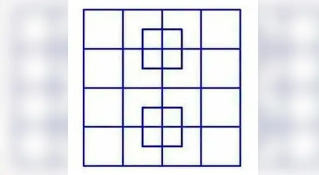 ¿Podrás resolver este reto visual? Indica cuántos cuadrados hay ¿Podrás resolver este reto visual? Indica cuántos cuadrados hay