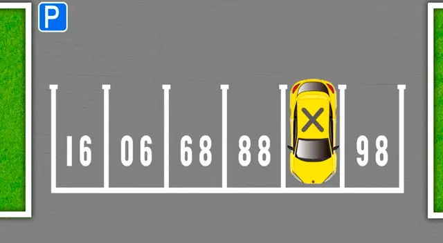 Supera este reto visual y encuentra qué número se esconde debajo del carro.