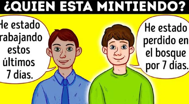Hay un asesinato y uno de los dos amigos es el culpable ¿Quién de los dos miente? Hay un asesinato y uno de los dos amigos es el culpable ¿Quién de los dos miente?