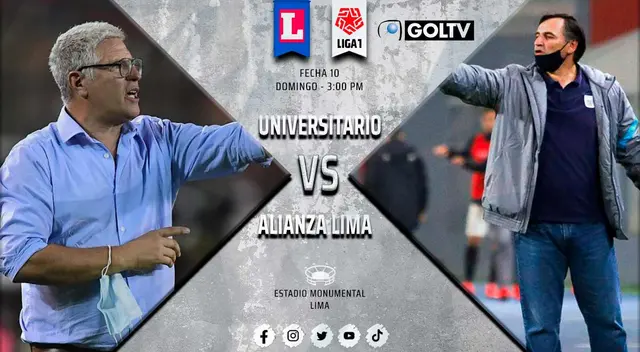 El clásico Universitario-Alianza se transmite en el extranjero por la señal de GOLTV El clásico Universitario-Alianza se transmite en el extranjero por la señal de GOLTV