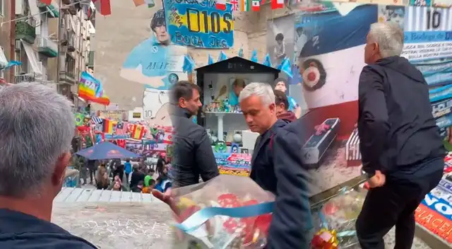 José Mourinho y su visita al santuario de Diego Armando Maradona
