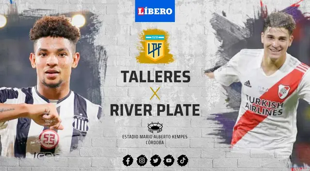TNT Sports transmite en vivo el partido de River Plate vs. Talleres de Córdoba