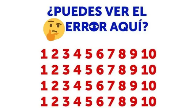 ¿Lograrás ver el error? Solo el 2% de personas superaron este acertijo en 5 segundos ¿Lograrás ver el error? Solo el 2% de personas superaron este acertijo en 5 segundos