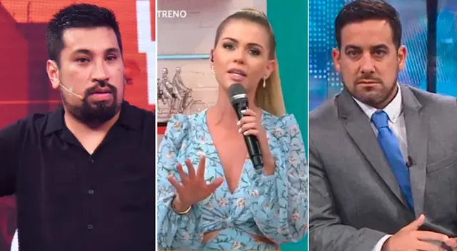 Brunella Horna le envió un mensaje a sus compañeros de canal Aldo Miyashiro y Óscar del Portal. Brunella Horna le envió un mensaje a sus compañeros de canal Aldo Miyashiro y Óscar del Portal.