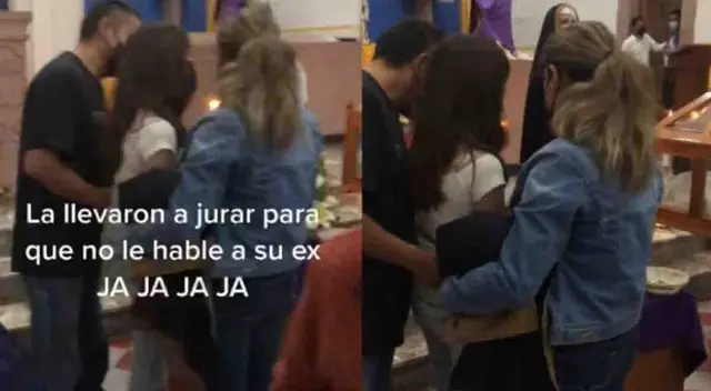 Joven juro en iglesia y delante de sus padres que no le escribirá a su ex enamorado Joven juro en iglesia y delante de sus padres que no le escribirá a su ex enamorado