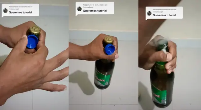¡Se ve fácil! Joven revela truco para soprender en una fiesta abriendo cervezas. ¡Se ve fácil! Joven revela truco para soprender en una fiesta abriendo cervezas.