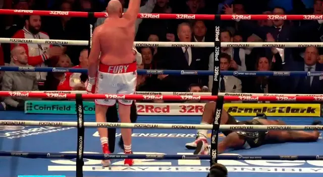 Tyson Fury ganó por nocaut a Dillian Whyte