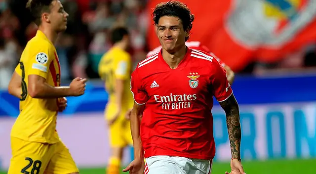 Darwin Nuñez lleva 25 goles en 26 partidos en la Liga de Portugal con Benfica.
