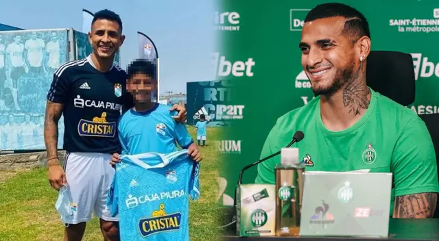 Yoshimar Yotún le obsequió su camiseta al hijo de Miguel Trauco