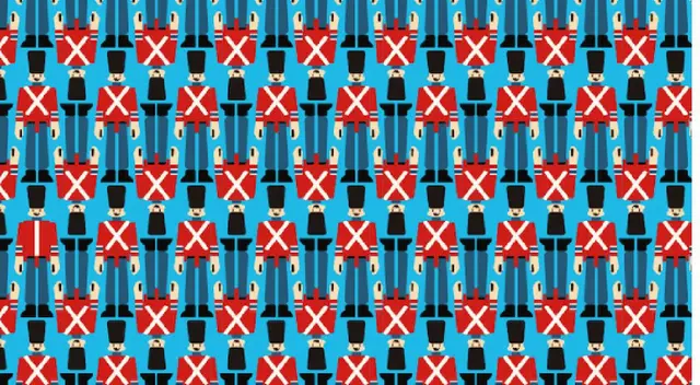 ¿Dónde están los soldados con saco diferente? Hállalos en solo 10 segundos ¿Dónde están los soldados con saco diferente? Hállalos en solo 10 segundos