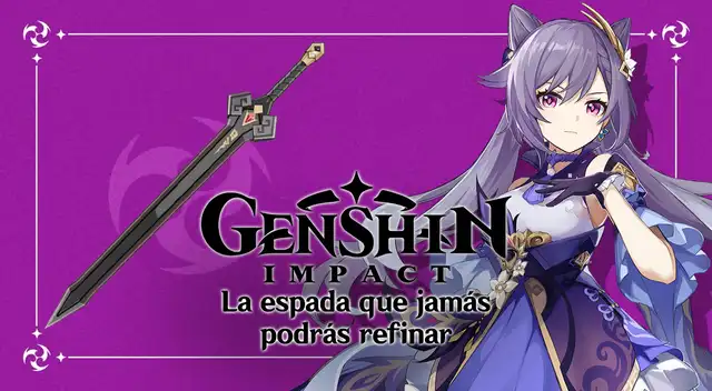 Genshin Impact: cómo obtener la espada más rara del juego