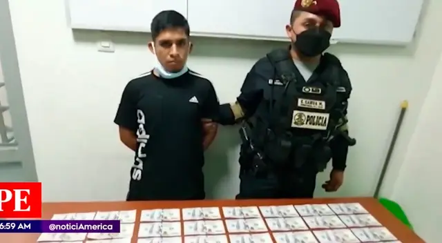 Detenido con dinero falso se pone a rapear.