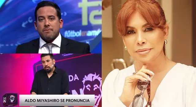 Magaly Medina acusa a Aldo Miyashiro de "alcahuetear" salidas de Óscar del Portal Magaly Medina acusa a Aldo Miyashiro de "alcahuetear" salidas de Óscar del Portal