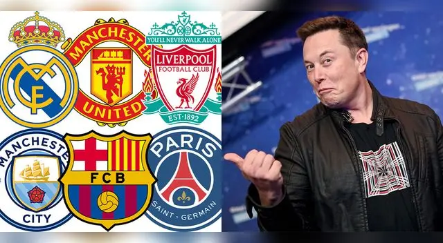 Los equipos de Europa que pudo comprar Elon Musk por los 41.000 millones que pagó por Twitter