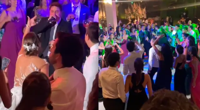 El recordado tema de reguetón animó a los recién casados y a todos los asistentes.