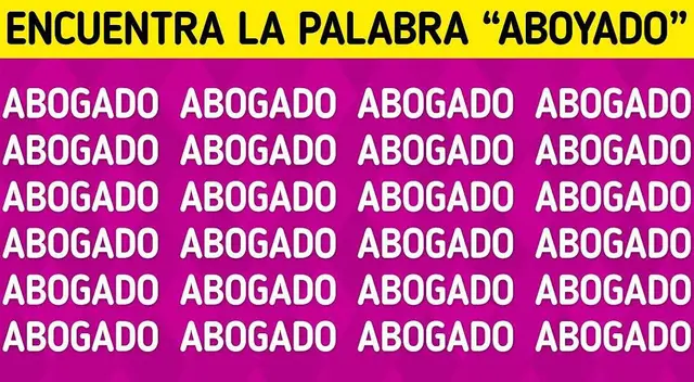 ¿Logras ver la palabra 'Aboyado'? te retamos a darle solución a este acertijo de nivel EXTREMO