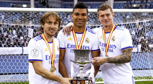 Modric, Casemiro y Kroos el tridente medular del Real Madrid. Modric, Casemiro y Kroos el tridente medular del Real Madrid.
