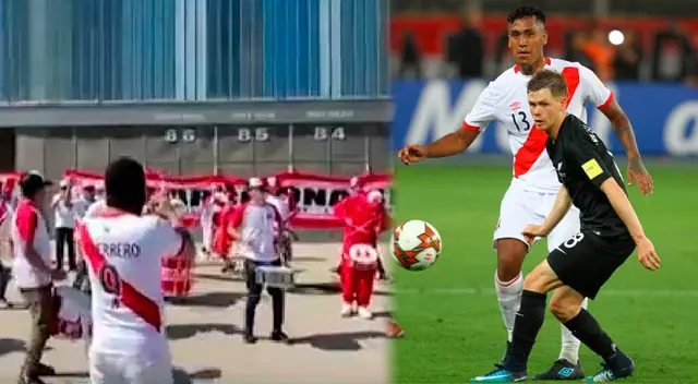 Peruanos hacen la fiesta en Barcelona para el duelo con Nueva Zelanda Peruanos hacen la fiesta en Barcelona para el duelo con Nueva Zelanda