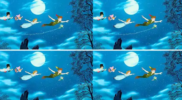 Encuentra todas las diferentes en este reto visual de Peter Pan