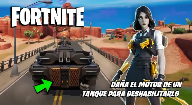 Fortnite: daña el motor de un tanque para deshabilitarlo