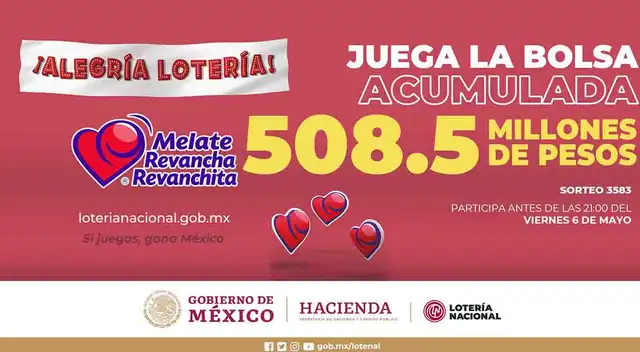 Conoce los números ganadores del sorteo Melate, revancha y revanchita
