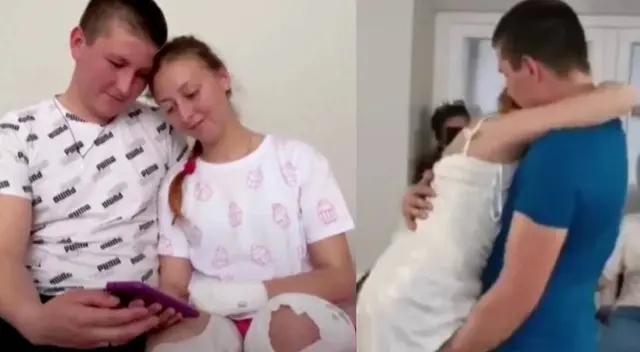Ucraniana que perdió sus piernas en la guerra conmueve al bailar con su novio