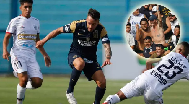 Nicolás Tagliani presente en el partido entre Alianza Lima y San Martín