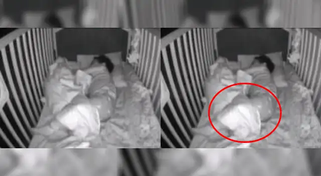 Fantasma es captado atacando a una niña mientas duerme