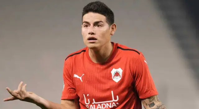 James Rodríguez llegó al fútbol qatarí a fines del 2021. James Rodríguez llegó al fútbol qatarí a fines del 2021.