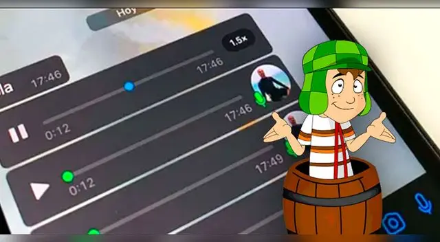 Así puedes enviar audios en WhatsApp con la voz Chavo del 8 Así puedes enviar audios en WhatsApp con la voz Chavo del 8
