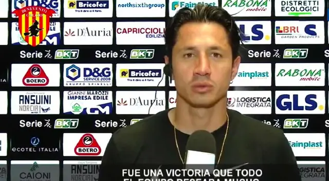 Lapadula habló de la victoria que consiguó con Benevento