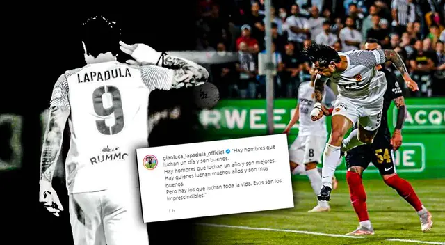 Gianluca Lapadula y su mensaje en Instagram Gianluca Lapadula y su mensaje en Instagram