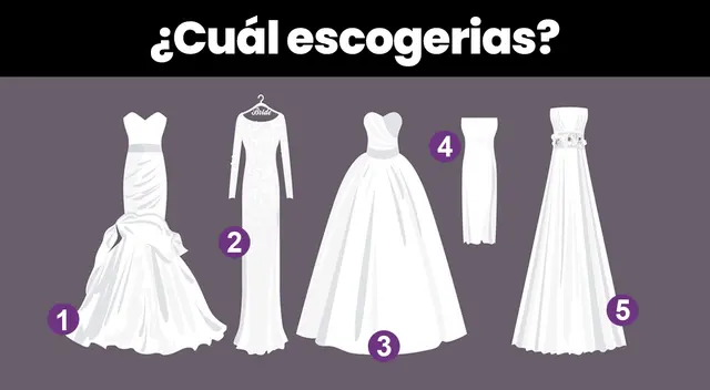 El vestido de novia que usarías en tu boda revela aspectos importantes sobre ti