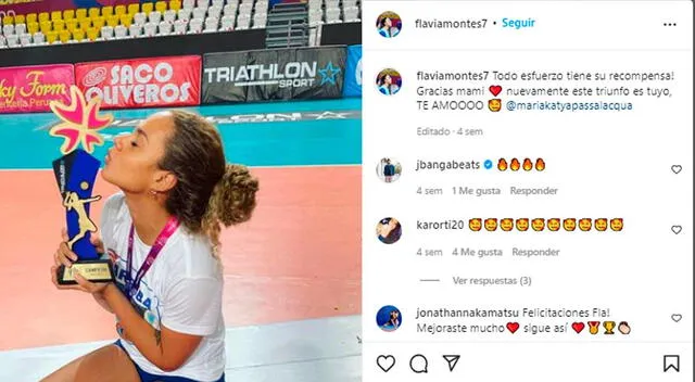 Flavia Montes y su emotivo mensaje a su madre