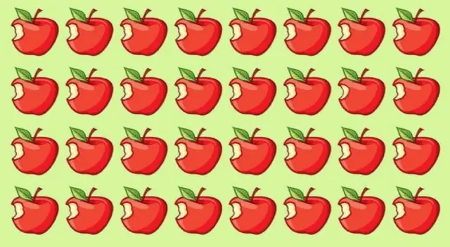 Encuentra la manzana diferente, crees poder lograrlo en tiempo récord.