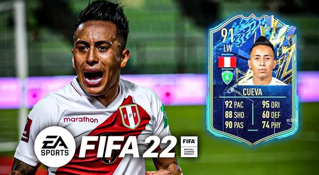 Christian Cueva es calificado con 91 en el FIFA y figura en el TOTS
