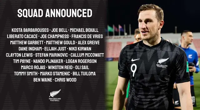 Selección de Nueva Zelanda presentó su lista de convocados para amistoso con Perú y el repechaje Selección de Nueva Zelanda presentó su lista de convocados para amistoso con Perú y el repechaje