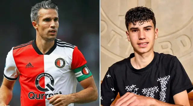 Hijo de Robin Van Persie firmó contrato con Feyernoord.