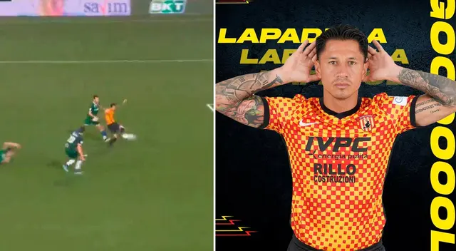 Gol de Gianluca Lapadula para el 1-0 de Benevento Gol de Gianluca Lapadula para el 1-0 de Benevento