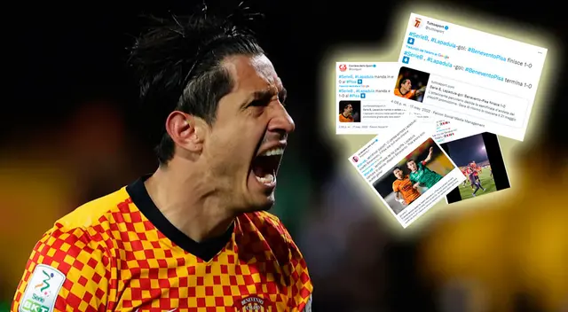 Prensa italiana elogia a Gianluca Lapadula tras un nuevo gol con Benevento