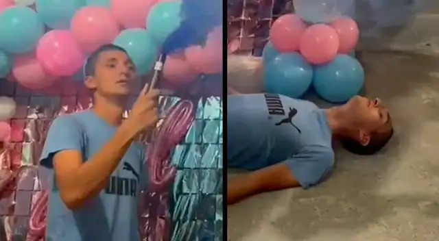 El joven se desmayó al enterarse que sería padre de un varón