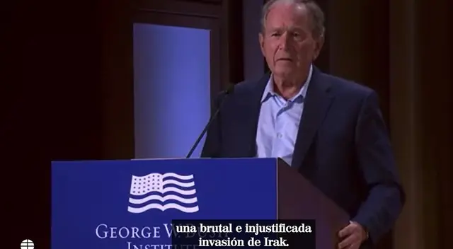¡Lapsus! George W. Bush confunde Ucrania con Irak al hablar de ¡Lapsus! George W. Bush confunde Ucrania con Irak al hablar de