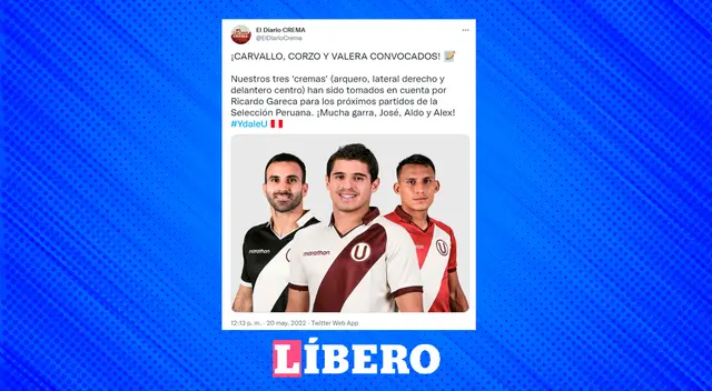 Hinchas cremas celebran la convocatoria de Corzo, Carvallo y Valera. Hinchas cremas celebran la convocatoria de Corzo, Carvallo y Valera.