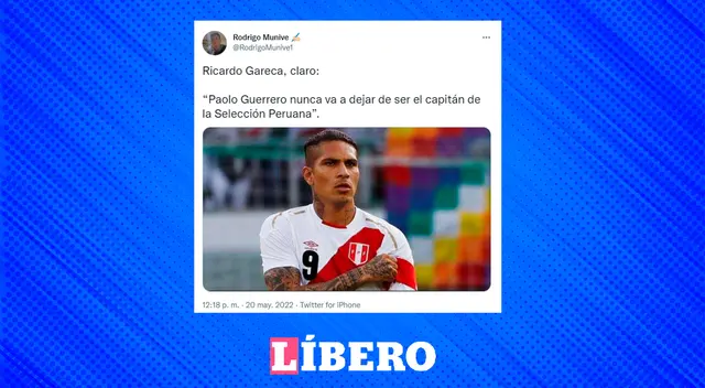 El 'Tigre' Gareca señaló que Guerrero sigue siendo el 'Capitán'. El 'Tigre' Gareca señaló que Guerrero sigue siendo el 'Capitán'.