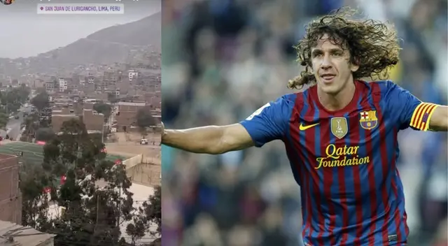 ¡Una leyenda! Carles Puyol visita las calles de San Juan de Lurigancho - VIDEO